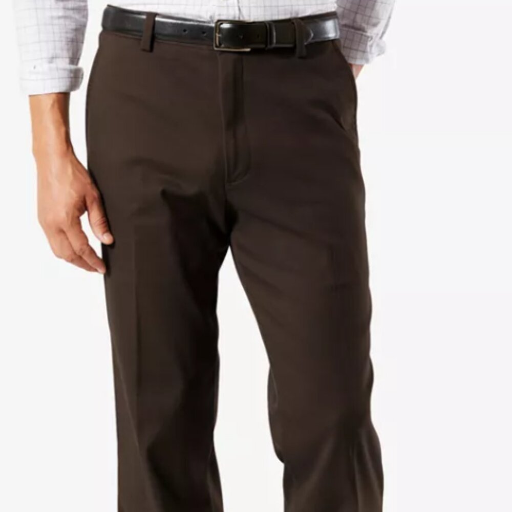 DOCKERS Men's Classic Fit Easy Khaki Pants, Coffee Bean 38W x 30L